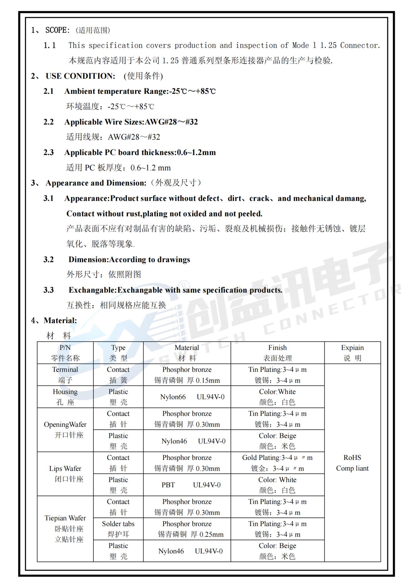 板線連接器PH1.25-XX(圖3)